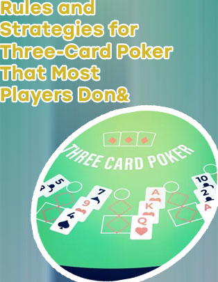 3 card poker strategy